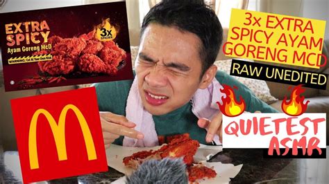 Did order by chart and given others. ASMR | 3x EXTRA SPICY AYAM GORENG MCD QUIETEST CHALLENGE ...