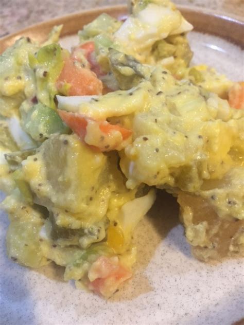 Potato salad hawaiianized polynesia com blog tongan translation. Tongan Potato Salad - Crispy Salmon Wasabi Potato Salad ...