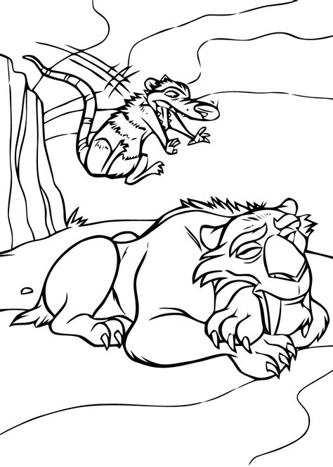 Ice age coloring pages diego. The ice age to print for free - The Ice Age Kids Coloring ...