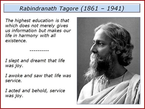 Rabindranath Tagore (1861-1041), one of the greatest ... Quotations by rabindranath tagore, indian poet, born may 7, 1861.