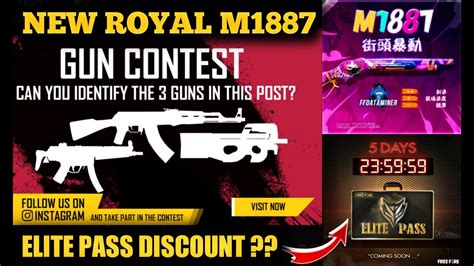 How free fire redeem code? Free Fire New Event Luck Royal M1887 Gun Skin - Wheel Of ...