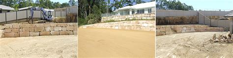 Brisbane city council standard drawing retaining wall. Precision Boulder Walls Brisbane | Stone Pitched Retaining ...