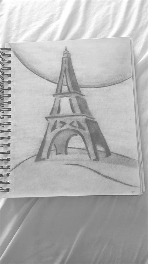 Learn how to draw easy in pencil pictures using these outlines or print just for coloring. Finally made that drawing of the #eiffeltower #paris # ...