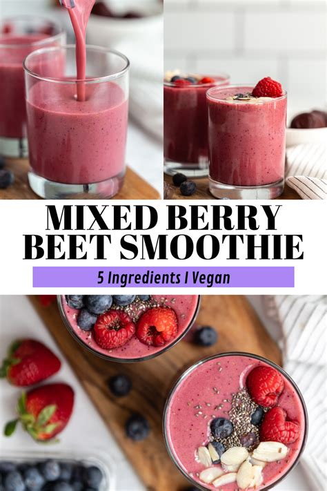 Find how to keep your smoothie bowl in check. Mixed Berry Beet Smoothie in 2020 | Yummy fruit smoothies ...