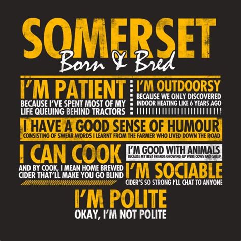 ♦ born and in formal english, if you say that someone is bornof someone or to someone, you mean that person is their parent. Somerset Born and Bred - MadeInNorton.co.uk