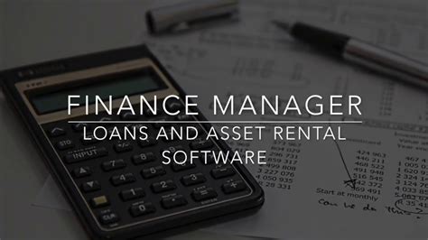 Finance Manager Intro - YouTube