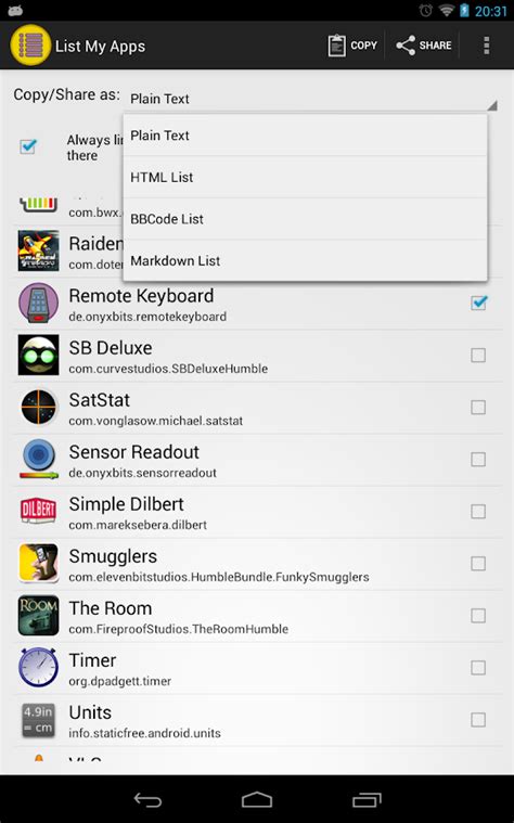 Select the type or genre of app or game you want to find. List My Apps - Android Apps on Google Play