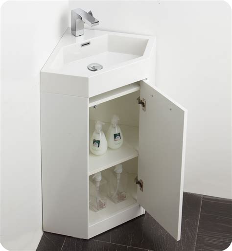 Portsmouth 22 corner wall mount bathroom sink in white with overflow and bracket grade a porcelain renovators supply manufacturing. Corner Sink Vanity | Corner Bathroom Vanity | Corner Sink ...