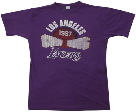 Los angeles lakers mens tees are at the official online store of the nba. Image of Vintage 1987 Lakers T Shirt Size Medium (With ...