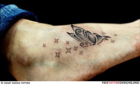 Butterflies star tattoos uploaded by hairstyle website on july 31, 2014. 39 Superb Butterfly And Star Tattoos On Feet