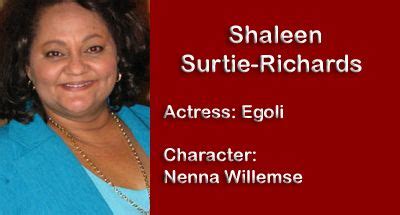 She is known for roles in egoli: Next SCD Celebs | AS I WATCH IT ... | TVSA