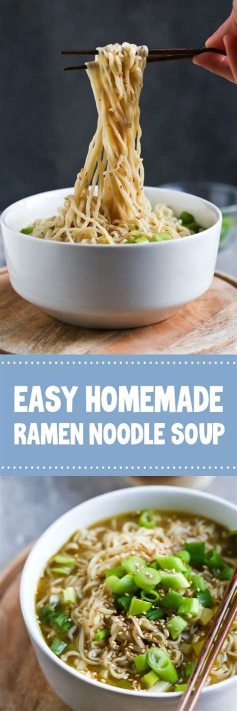 Ramen is an inexpensive and delicious meal that can be prepared in less than five minutes. Easy Homemade Ramen Noodle Soup | Homemade ramen, Homemade ...