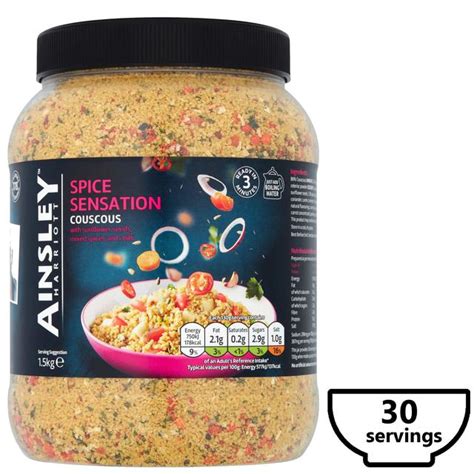 Couscous' benefits are primarily due to its selenium content. Ainsley Harriott Spice Sensation Couscous Jar | Ocado