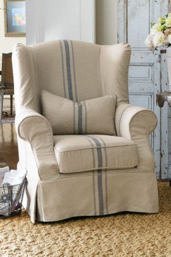 For this slipcover i used painter's drop cloth that i bleached, a process i described in this post. Slipcovered Tristan Chair - Slipcover Chair, Wingback ...