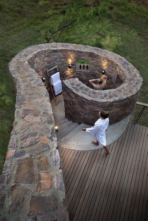 Are these australia's most breathtaking outdoor baths? Luxury outdoor showers and bath tubs on safari | Exclusive ...