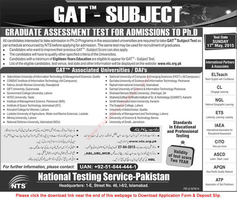 2305 shall be filed electronically by the employer using any of the format provided in rmc no. NTS GAT Subject Test Schedule 2015 April Application Form ...