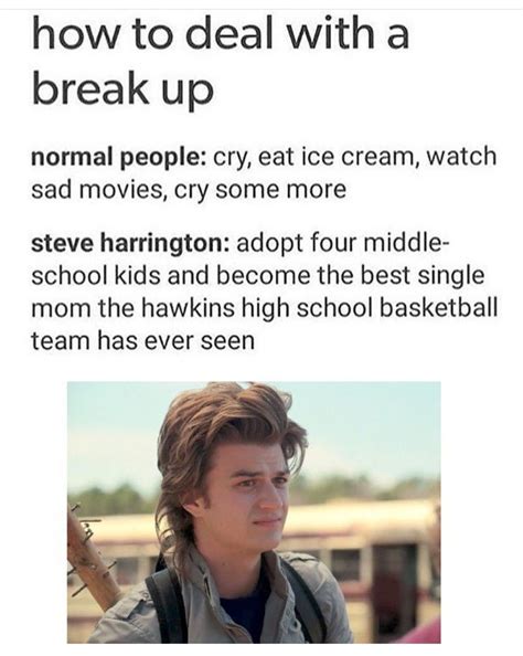 #5 milliebobbybrown #12 strangerthings #13 fanart #27 milliebobbybrown #38 strangerthings #103 strangerthings #106 finnwolfhard #30 en todo #31. Everyone I introduce you the best babysitter, Steve Harrington! | Memes de stranger things ...