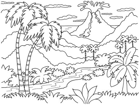 Hawaii is the only american state that is made entirely of islands. Hawaiian Islands Coloring Page at GetColorings.com | Free ...