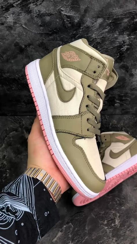 Hd phone wallpapers download beautiful high quality best phone background images collection for your smartphone and tablet. AIR JORDAN 1 MID AJ1 Pink/Green/Beige/White Basketball Shoes 555112 225 AJ1 Unisex Jordan ...