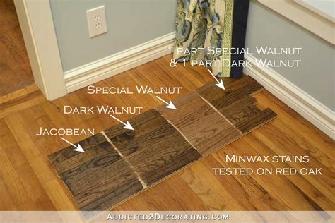 Maybe you would like to learn more about one of these? Minwax stain colors tested on red oak hardwood flooring ...