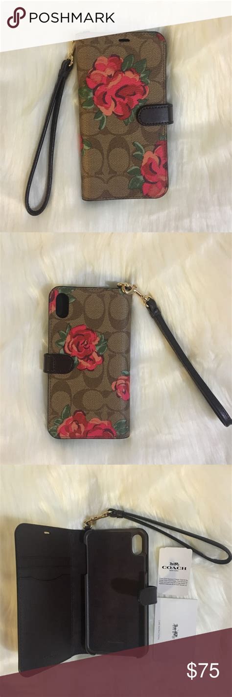 It's the perfect luxe accessory for your smart phone. Coach iPhone XR Folio Flower signature case | Phone case ...