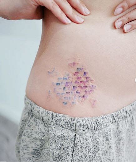 Try these temporary tattoos for a super easy mermaid look. Mermaid Scales Hip Tattoo | Amazing Tattoo Ideas