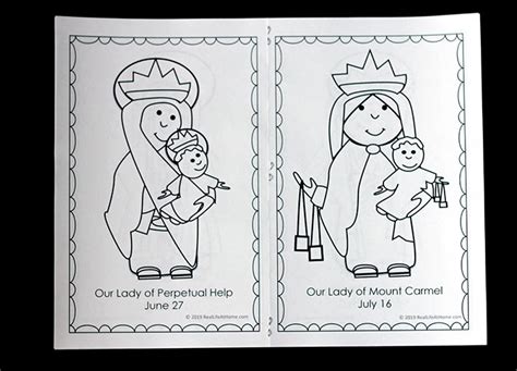 We've divided their suggestions up into the rosaries aren't just for teething: Free Printable Mary Coloring Book for Catholic Kids ...