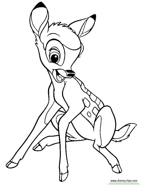 These coloring pages depict bambi in a number of different surroundings along with his friends thumper and flower, allowing kids to have fun with them as well. Bambi And Thumper And Flower - Coloring Home