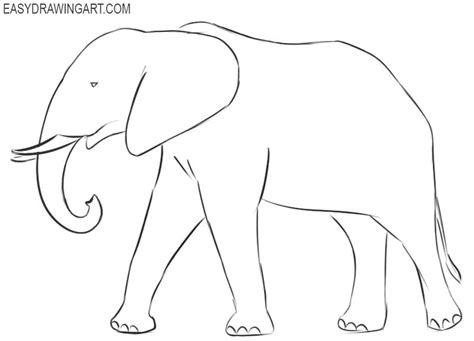 Check spelling or type a new query. How to Draw an Elephant Easy | Easy Drawing Art | Elephant drawing, Drawings, Animal drawings
