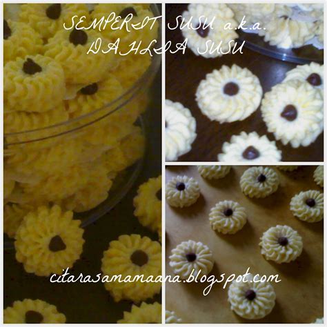 In indonesia, we call it kue semprit, or sometimes semprit susu if milk. .: BISKUT SEMPERIT SUSU a.k.a. DAHLIA SUSU