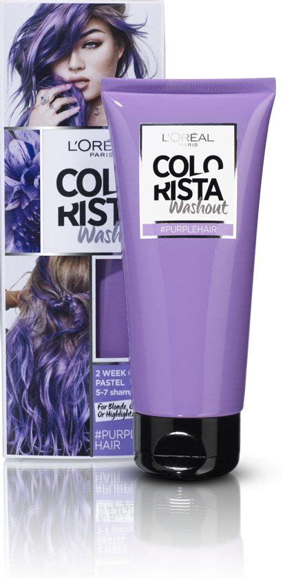 New le color gloss by l'oreal enhances hair color and tone, boosts shine and deeply conditions, in 1 step. L'Oréal Paris Colorista Washout Hair Dye - Purple - 1 to 2 ...