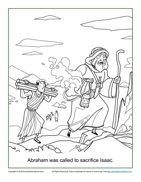 Articles with abraham sarah coloring pages free tag abraham and. Abraham Was Called to Sacrifice Isaac Coloring Page ...
