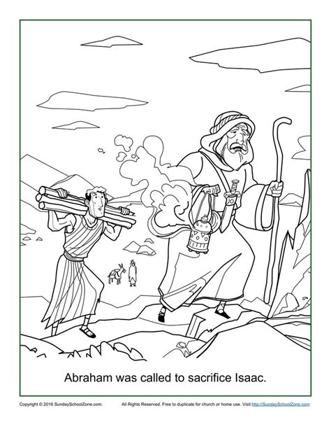 God promised abraham and sarah that one day they would be parents, even though they were old and childless. Abraham Was Called to Sacrifice Isaac Coloring Page ...