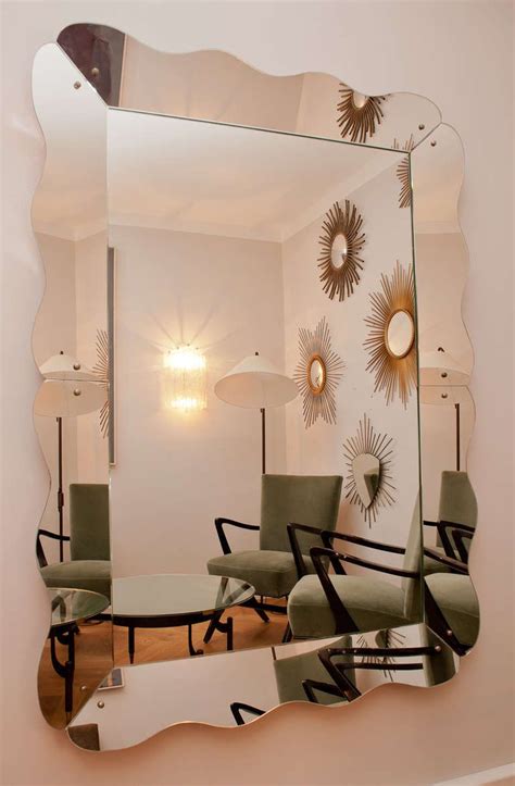 Shop for quality mirrors from pottery barn teen®. Big Cristal Art Mirror, Italy circa 1950 | From a unique ...