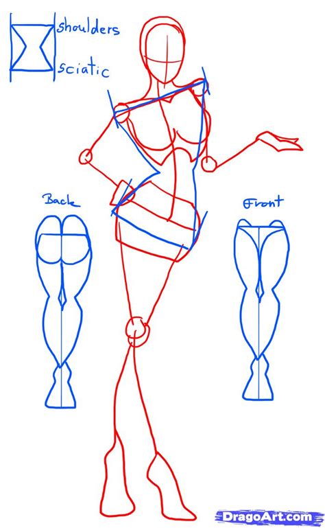 I hope my tutorial helps you in some way! How to Draw Female Figures, Female Figures, Step by Step ...