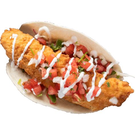 Breaded white fish, baja slaw, pico de gallo, lime crema. Dani Alvarez Sticker for iOS & Android | GIPHY