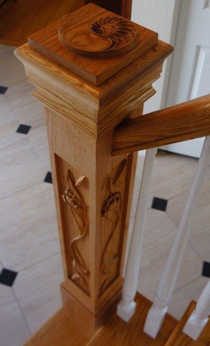 Below is the location of each newell post office. Crocus Carved Newel Post with custom cap from Flourish ...