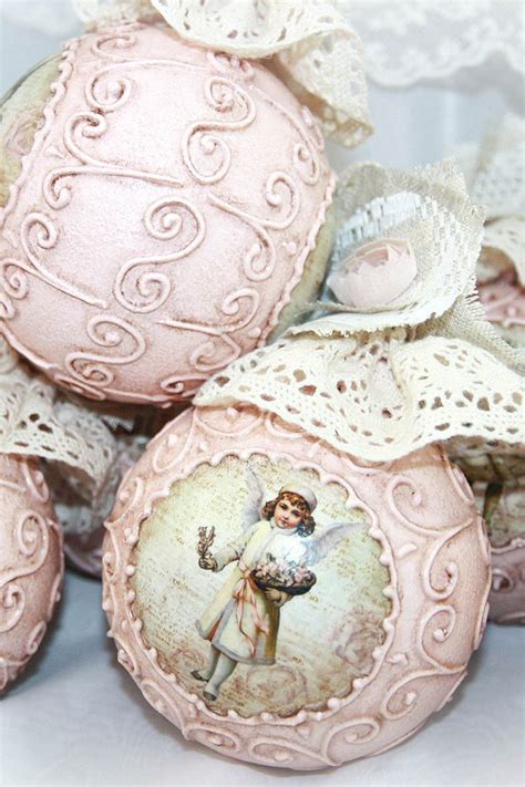 Some types of christmas decor have been popular for decades and even centuries. Victorian christmas ornament with angel. Christmas bauble ...