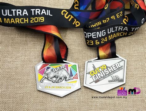 4:30am, 23 mar 2019 start/finish location: Presenting GUT19 Finisher Medal - Gopeng Ultra Trail