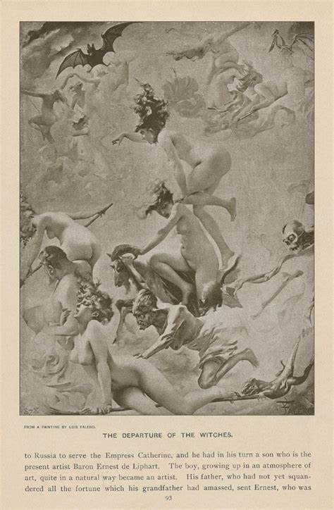 Witches going to their sabbath (1878) from suspect press issue 17 by luis ricardo falero. Witches Going To Their Sabbath, By Luis Ricardo Falero ...