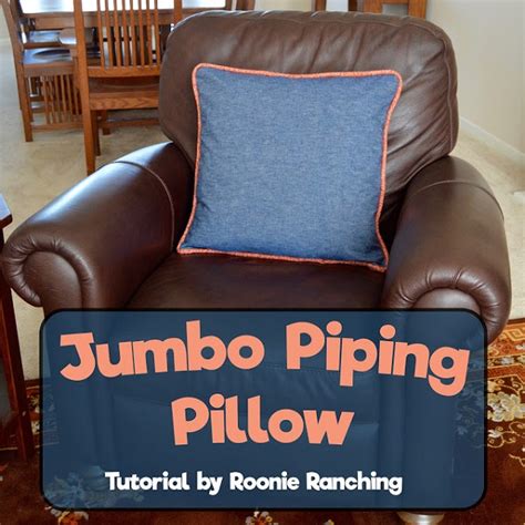 Learn how to sew a pillow cover from start to finish and. Tutorial: Jumbo piping throw pillow - Sewing