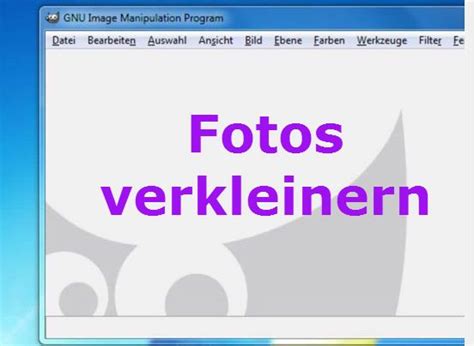 Die reduzierung der größe von fotos ist. Fotos verkleinern mit GIMP - leichter geht es kaum ...