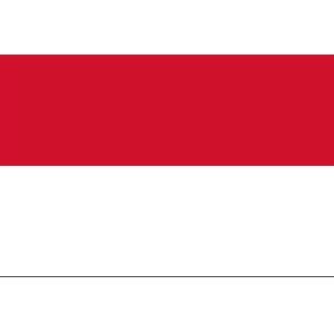 Indonesien und monaco flagge in herzform, die isoliert auf weiss. Indonesien Flagga : Singapores Flagga Wikipedia - Einzeln ...