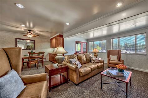 Each room includes separated seating and sleeping areas, a large tub/shower combo, 2 tvs & dvd player, 2 telephones, premium cable, and clock radio/mp3 dock. Best South Lake Tahoe Lodging | Forest Suites Resort