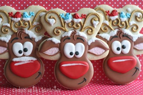 Making a gingerbread hot chocolate and dunking *several* biscuits into the drink whilst decorating the house. Whimsical Reindeer Cookies with Cookies with Character ...