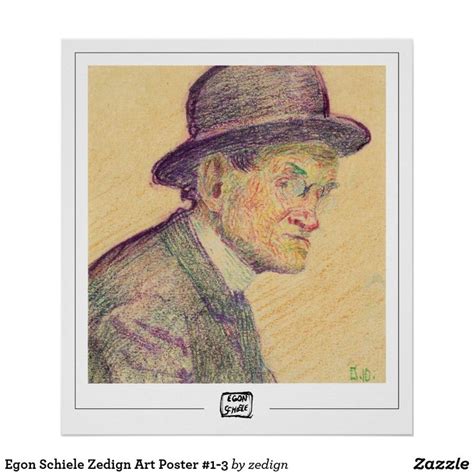 Egon Schiele Zedign Art Poster #1-3. #art #poster | Egon schiele, Poster prints, Poster art