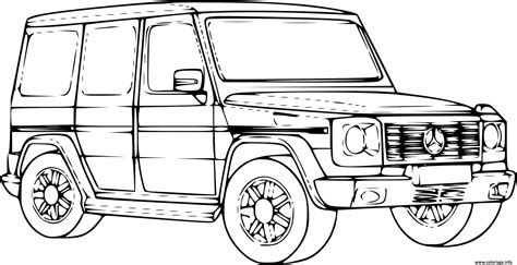 Coloriez en ligne les meilleurs coloriages & dessins voiture. Coloriage Voiture 4x4 Mercedes Dessin 4x4 à imprimer