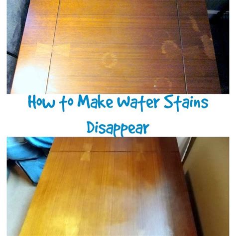 If you cannot lay your hands on wd40, then any lighter fluid or hairspray may also fit the bill. How to Remove Water Stains From Wood | Remove water stains ...