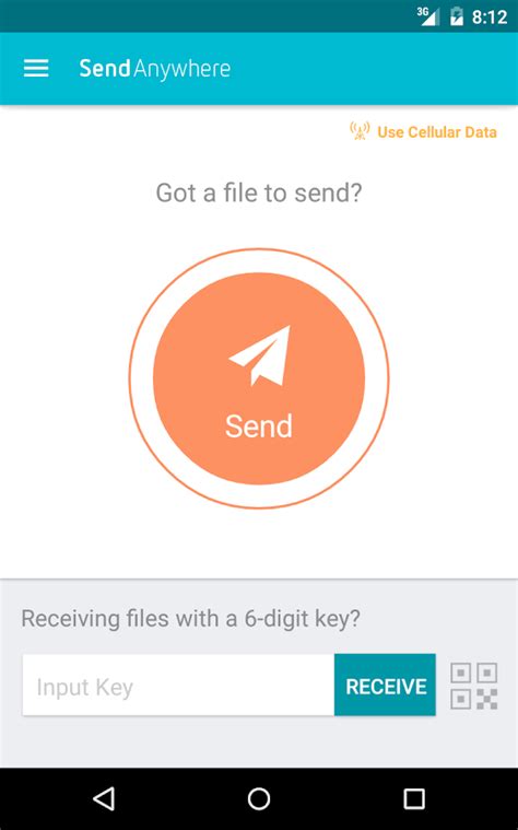 Fantastic idea, simple, clean and brilliantly executed. Send Anywhere (File Transfer) - screenshot