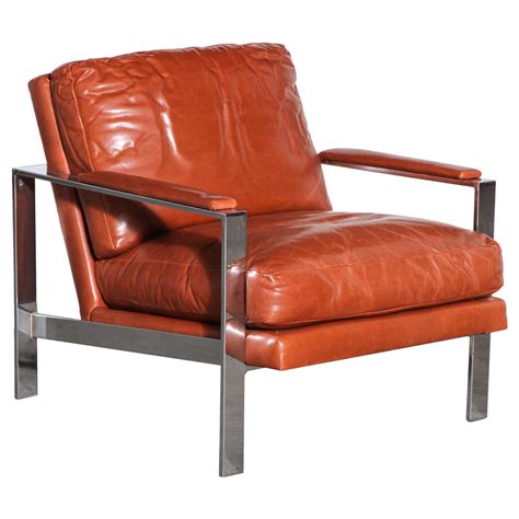 Shop with afterpay on eligible items. Milo Baughman Leather and Chrome Chair at 1stDibs